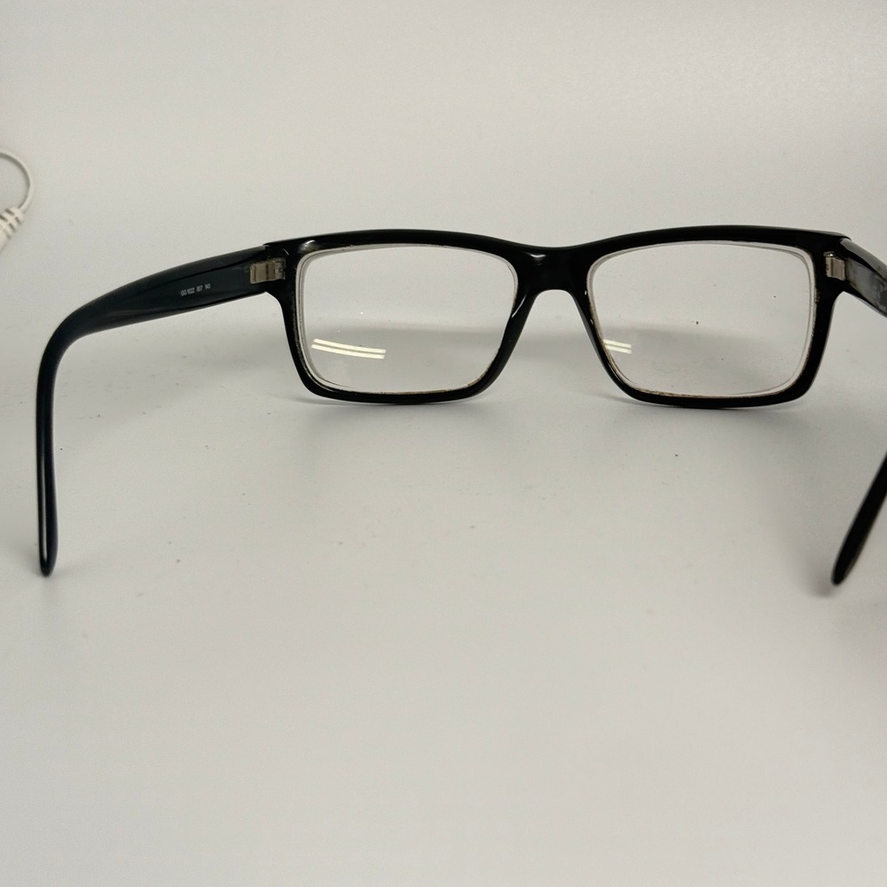 Gucci GG 1022 807 140 Black Rectangular Eyeglass Frames Made in Italy Men Womens - Picture 3 of 7